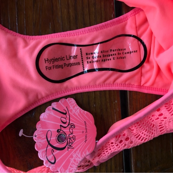 NWT Coral Tropics by Apollo Swimwear Bikini Bottoms M - Picture 3 of 8